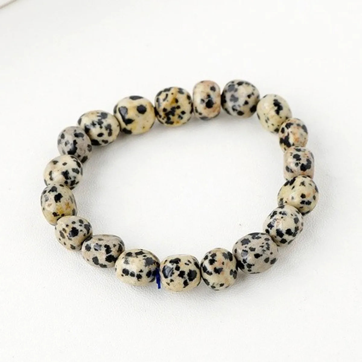 Simple Style Round Natural Stone Beaded Bracelets 1 Piece