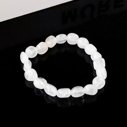 Simple Style Round Natural Stone Beaded Bracelets 1 Piece