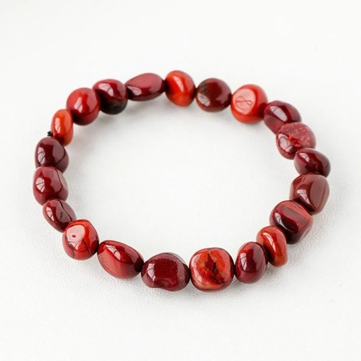 Simple Style Round Natural Stone Beaded Bracelets 1 Piece