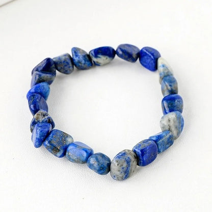 Simple Style Round Natural Stone Beaded Bracelets 1 Piece