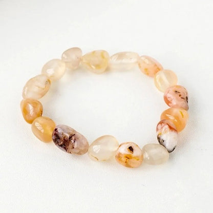 Simple Style Round Natural Stone Beaded Bracelets 1 Piece