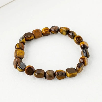 Simple Style Round Natural Stone Beaded Bracelets 1 Piece