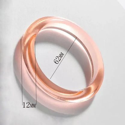 Simple Style Round Resin Wholesale Bangle