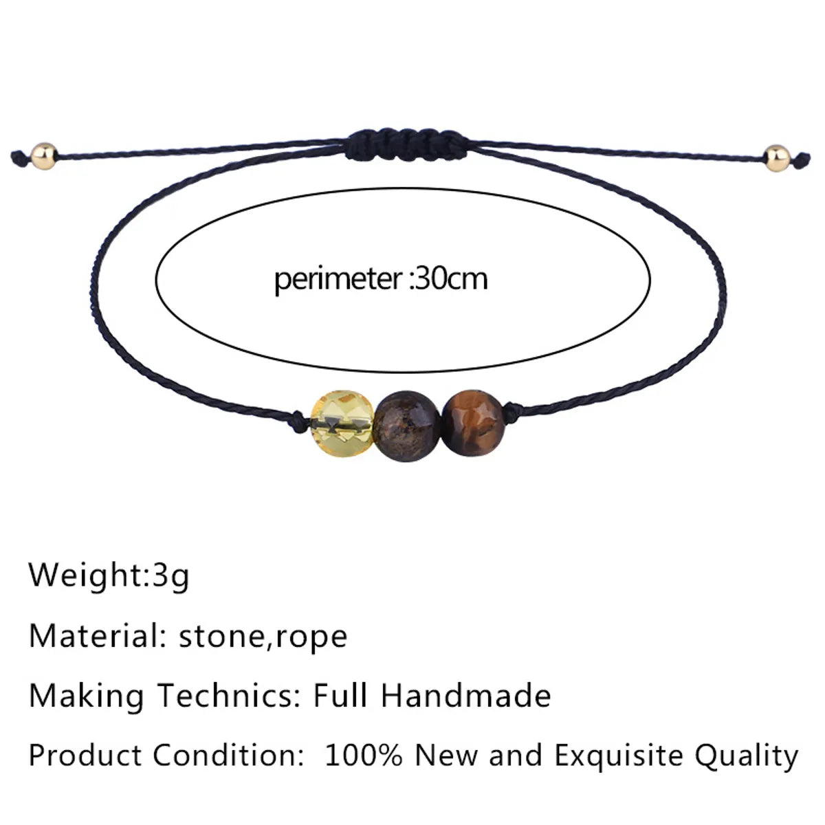 Simple Style Round Rope Women's Bracelets 1 Piece