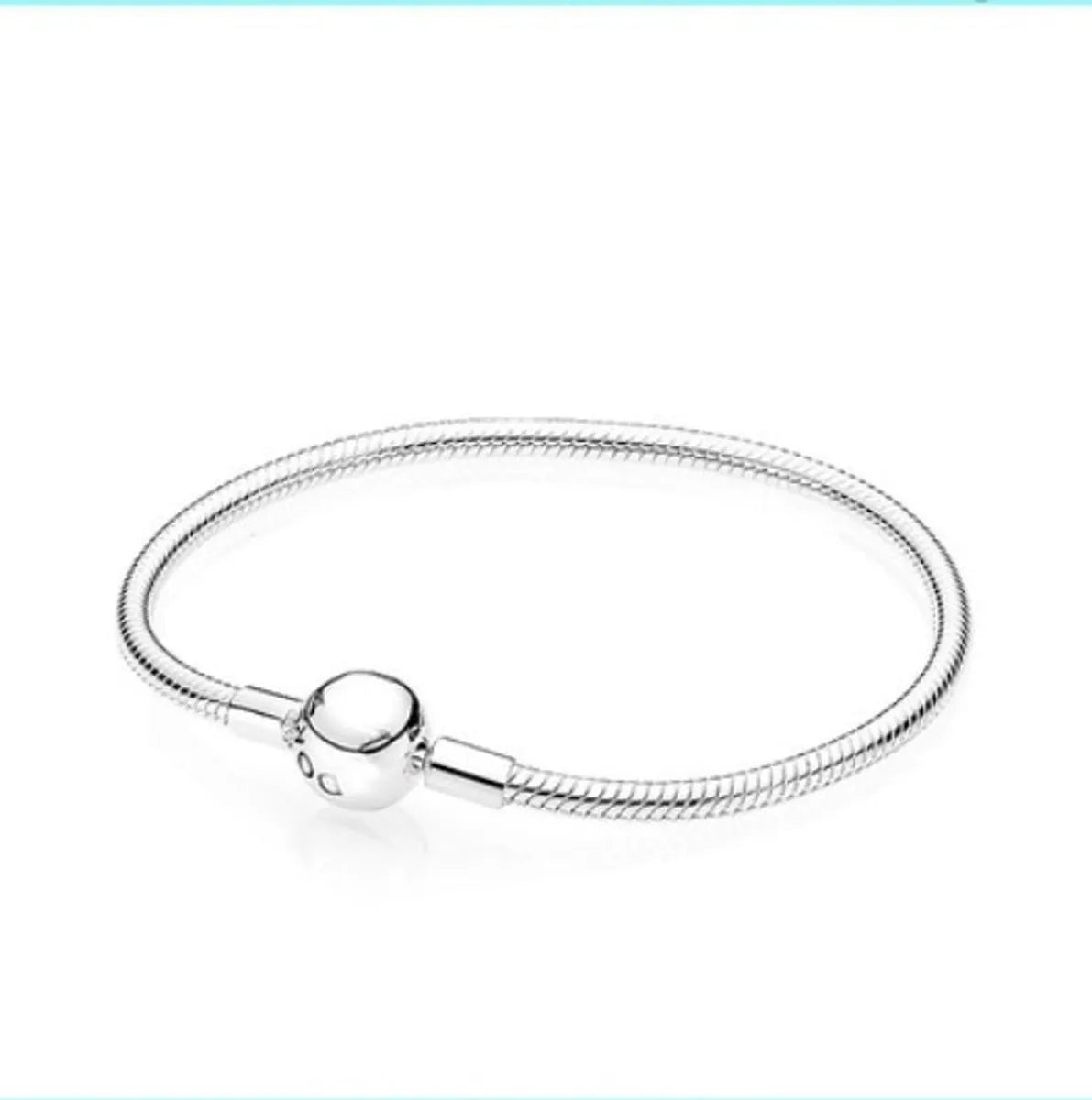 Simple Style Round Silver Plating Bracelets