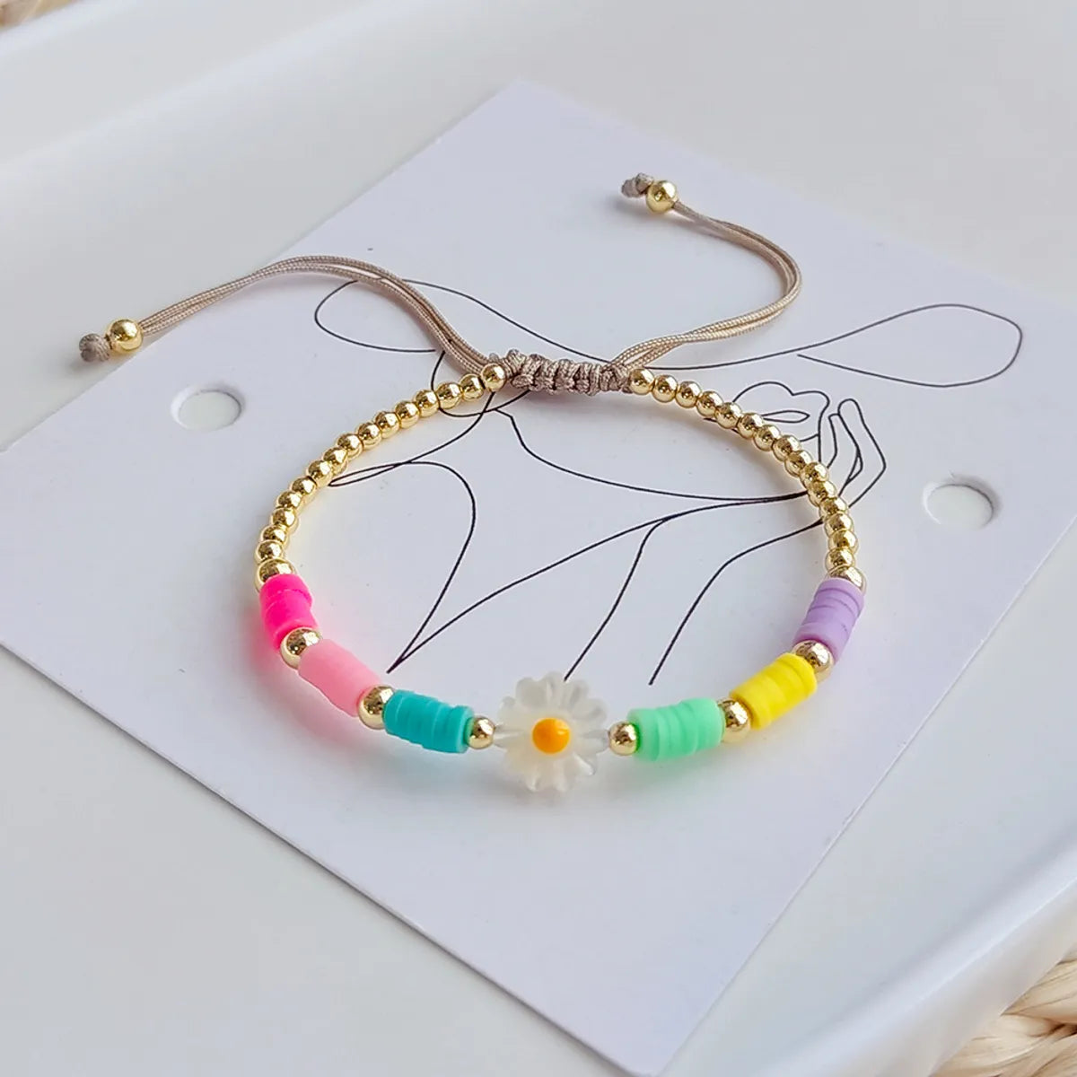 Simple Style Round Soft Clay Wholesale Bracelets