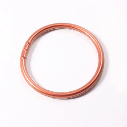 Simple Style Round Solid Color Silica Gel Women'S Buddhist Bangle