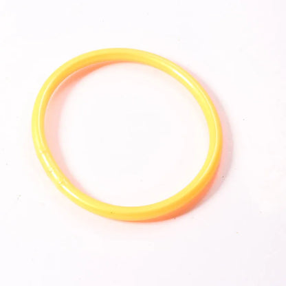 Simple Style Round Solid Color Silica Gel Women'S Buddhist Bangle