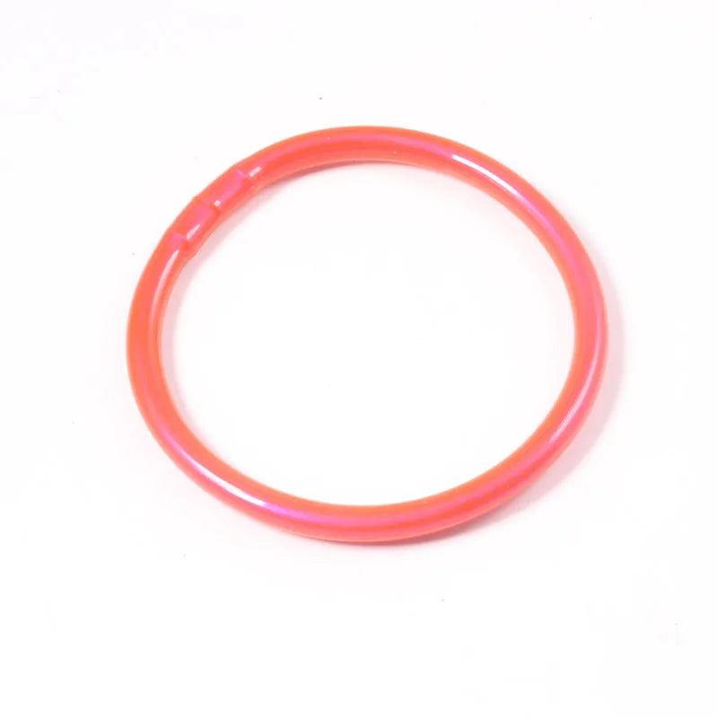 Simple Style Round Solid Color Silica Gel Women'S Buddhist Bangle