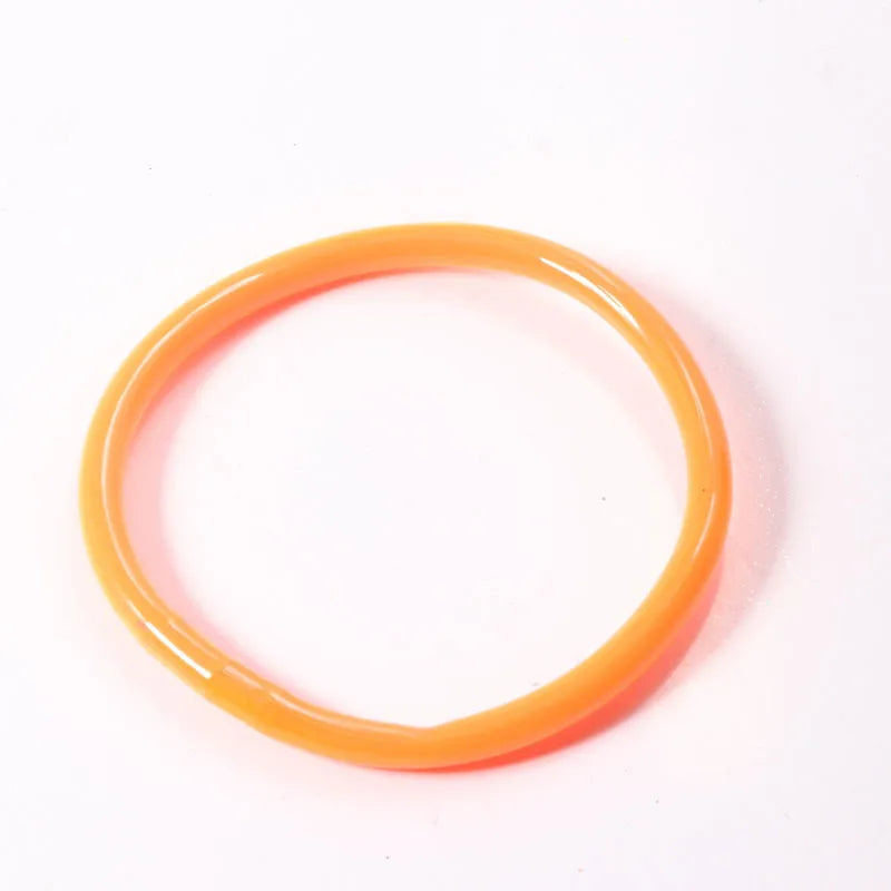 Simple Style Round Solid Color Silica Gel Women'S Buddhist Bangle