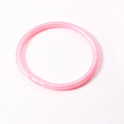 Simple Style Round Solid Color Silica Gel Women'S Buddhist Bangle