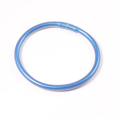 Simple Style Round Solid Color Silica Gel Women'S Buddhist Bangle