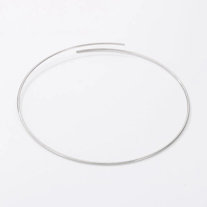 Simple Style Round Stainless Steel Choker