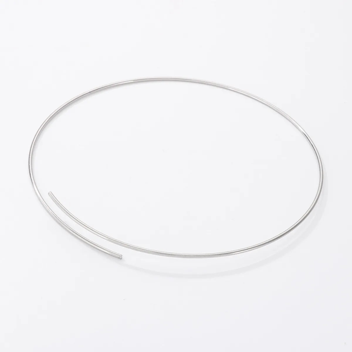 Simple Style Round Stainless Steel Choker