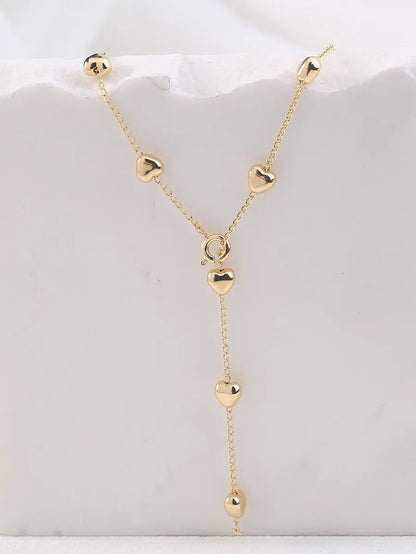 Simple Style Round Stainless Steel Pearl Inlay Zircon Necklace