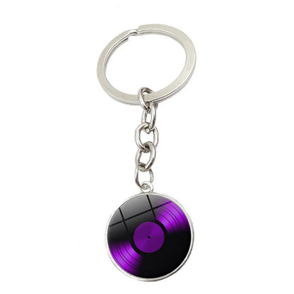 Simple Style Round Stainless Steel Unisex Bag Pendant Keychain