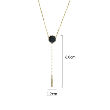 Simple Style Round Sterling Silver Plating Inlay Agate 18k Gold Plated White Gold Plated Pendant Necklace