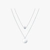 Simple Style Round Sterling Silver Plating Silver Plated Necklace