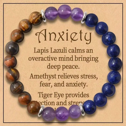 Simple Style Round Tiger Eye Lapis Lazuli Obsidian Wholesale Bracelets