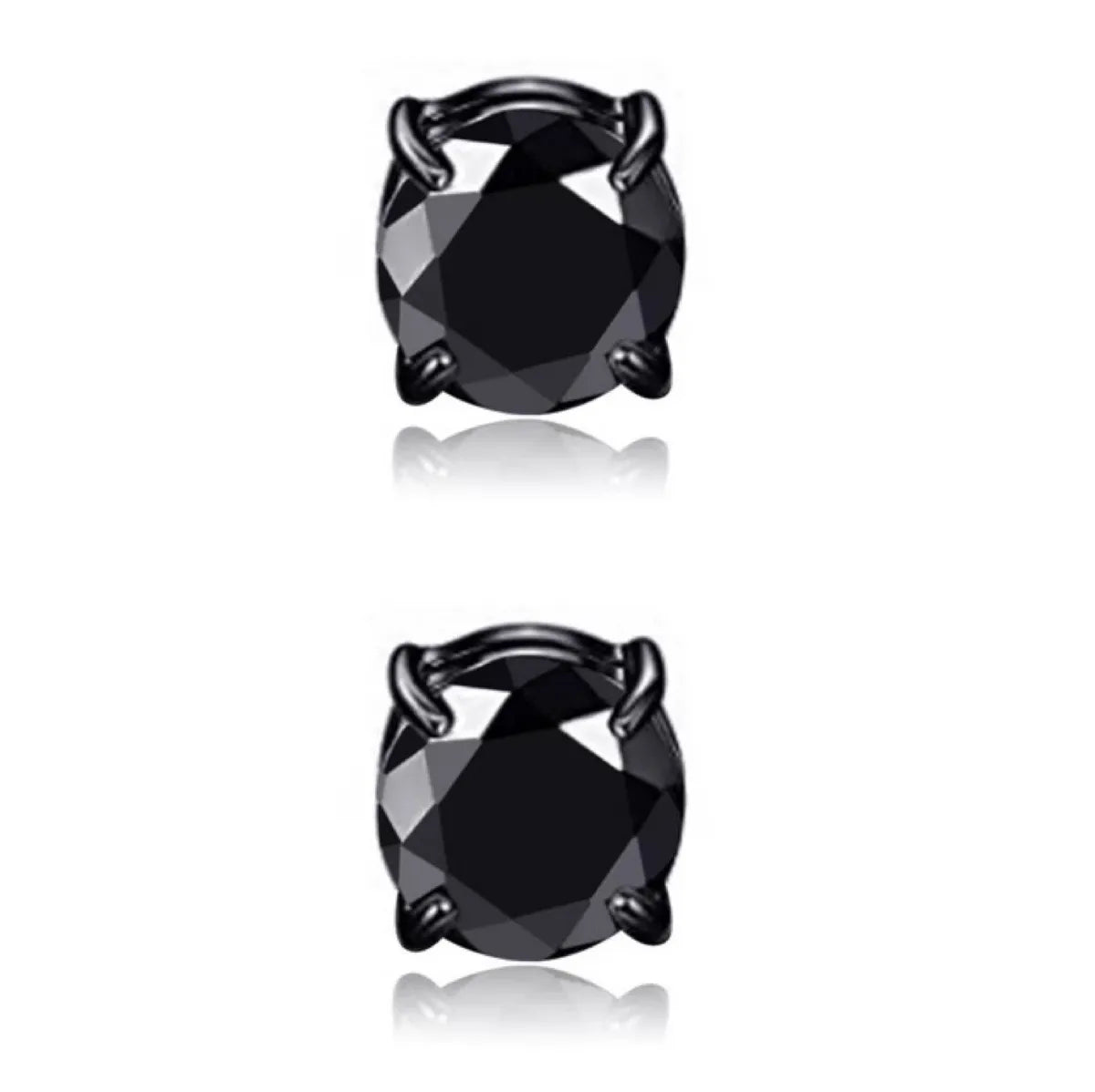 Simple Style Round Titanium Steel Inlay Zircon Ear Clips 1 Piece