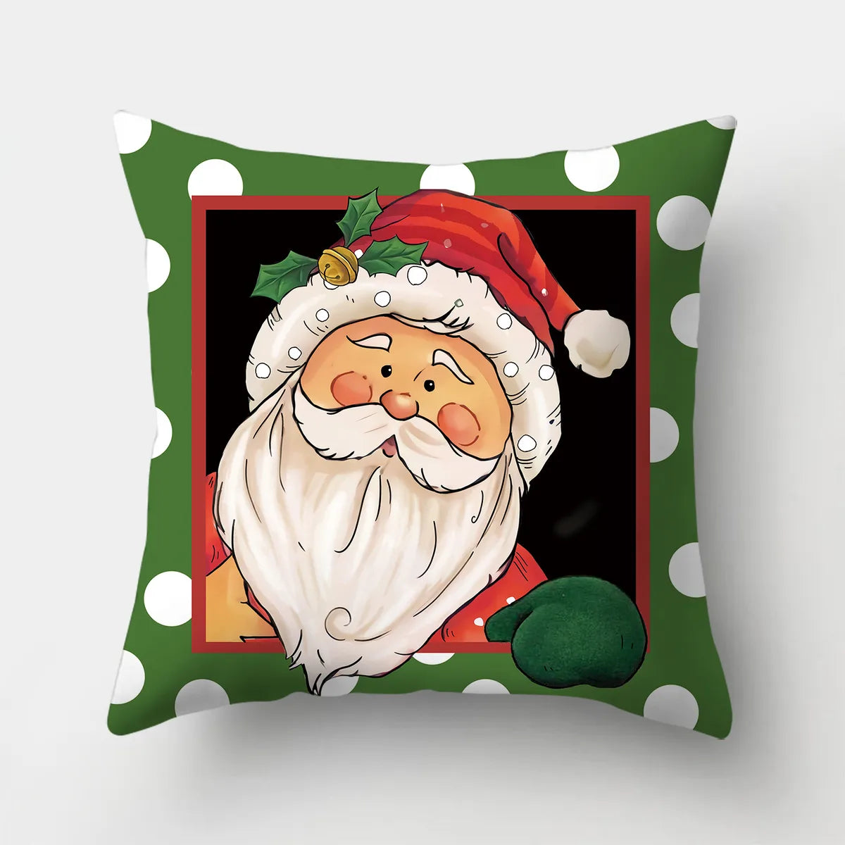 Simple Style Santa Claus Gift Box Snowman Fibre Peach Skin Pillow Cases