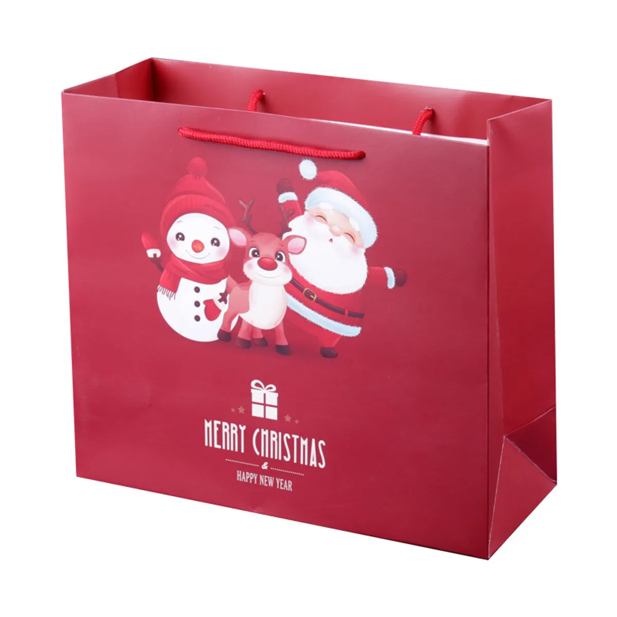 Simple Style Santa Claus Letter White Cardboard Party Gift Bags 1 Piece