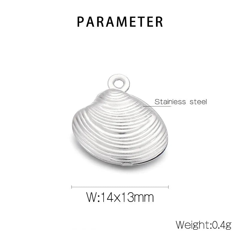 Simple Style Shell Stainless Steel Jewelry Accessories