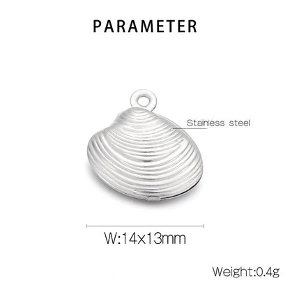 Simple Style Shell Stainless Steel Jewelry Accessories