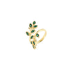 Simple Style Shiny Grain Copper Gold Plated Zircon Open Ring In Bulk