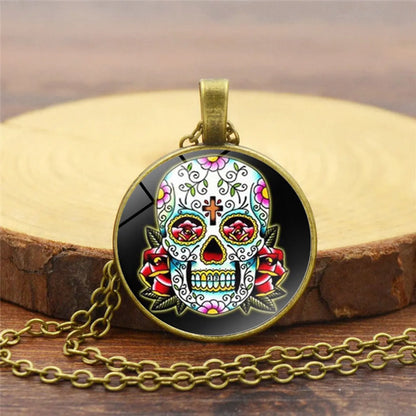 Simple Style Skull Alloy Plating Unisex Pendant Necklace 1 Piece