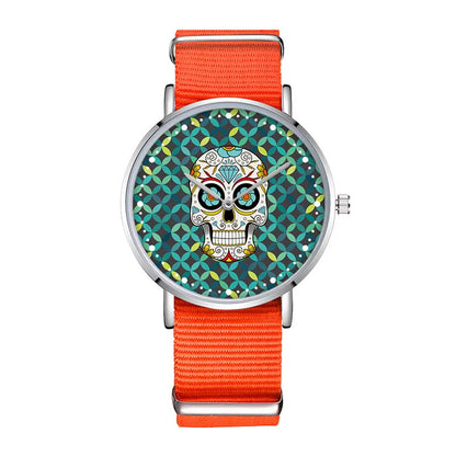 Simple Style Skull Buckle Quartz Women'S Watches