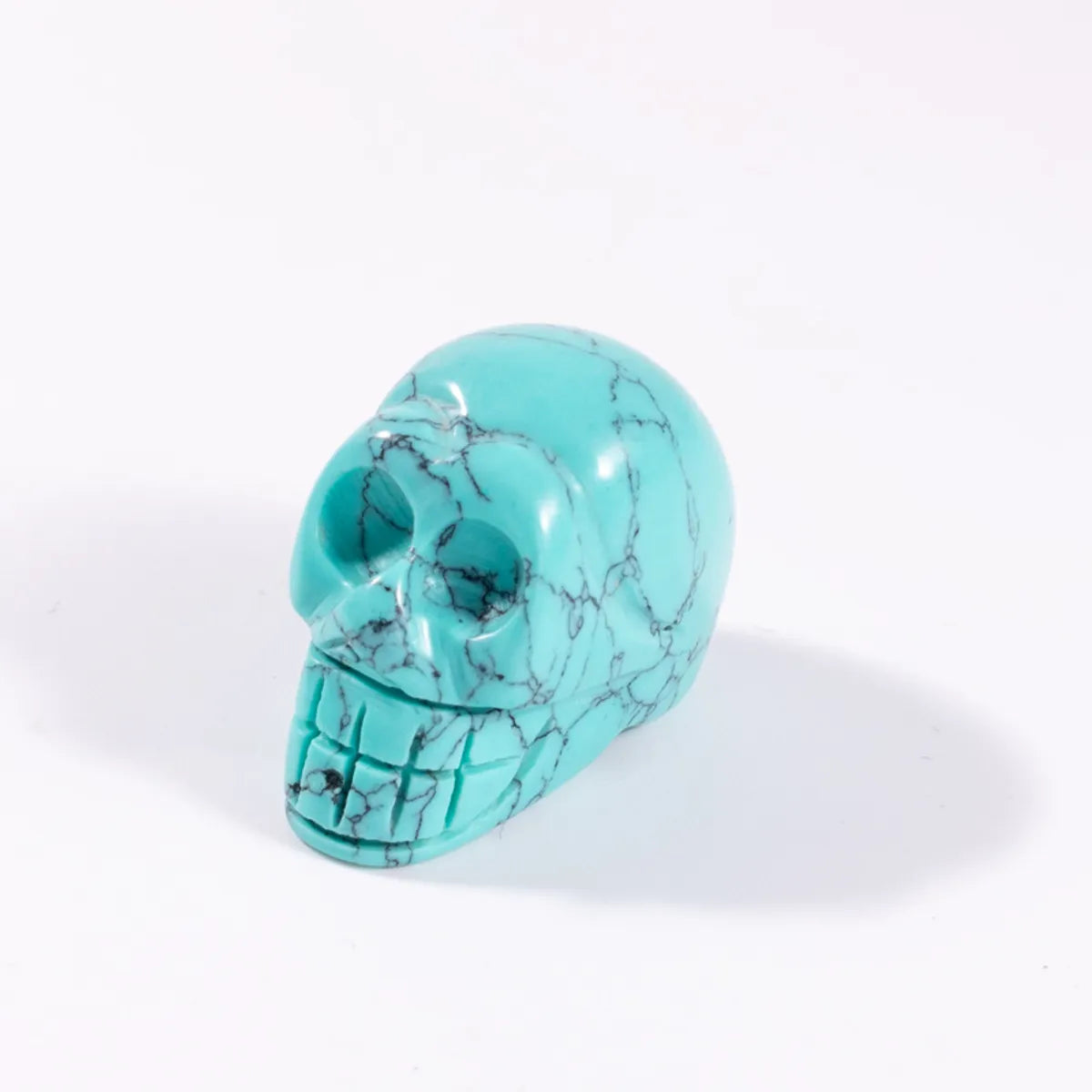 Simple Style Skull Gem Obsidian Ornaments Artificial Decorations