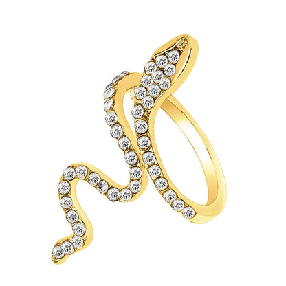 Simple Style Snake Alloy Women'S Open Rings