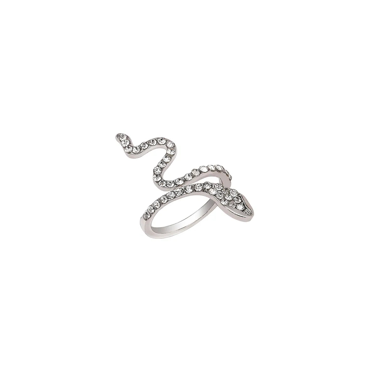 Simple Style Snake Alloy Women'S Open Rings