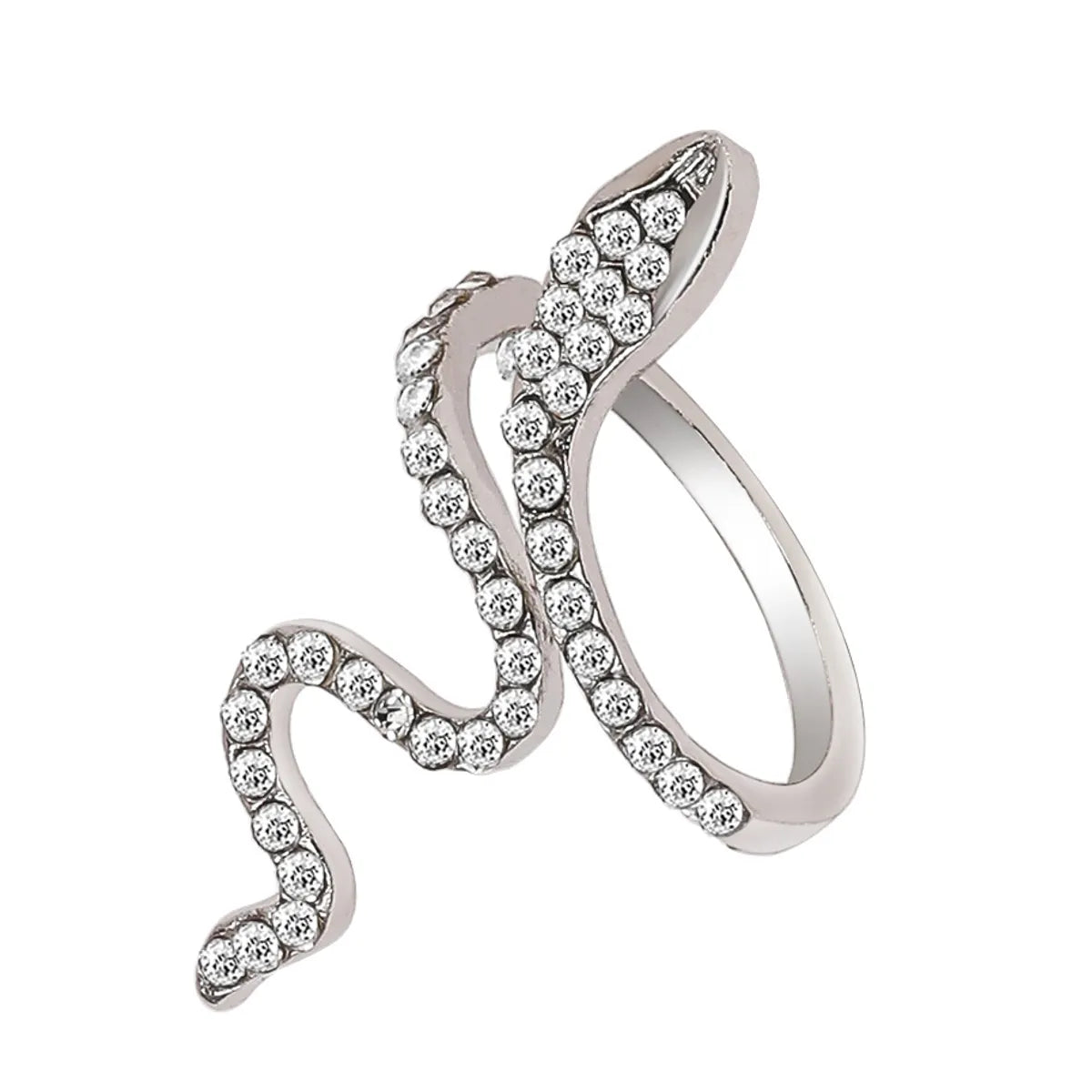 Simple Style Snake Alloy Women'S Open Rings