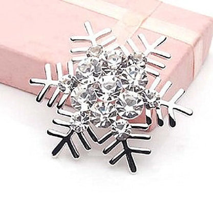 Simple Style Snowflake Alloy Rhinestone Inlay Rhinestones Women'S Brooches