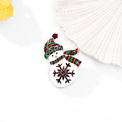 Simple Style Snowman Alloy Inlay Rhinestones Women'S Brooches