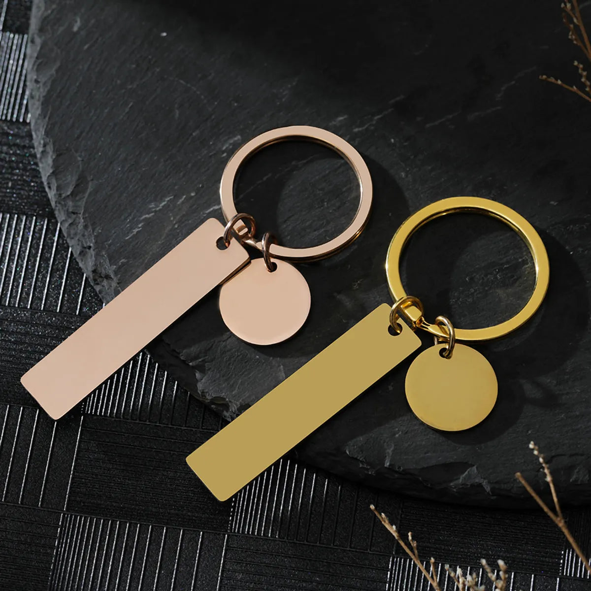 Simple Style Solid Color 201 Stainless Steel Polishing Plating Unisex Bag Pendant Keychain