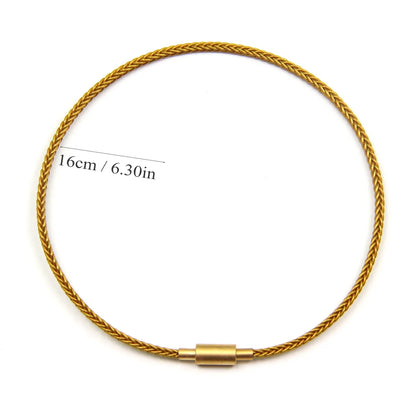 Simple Style Solid Color 304 Stainless Steel Gold Plated Bracelets In Bulk