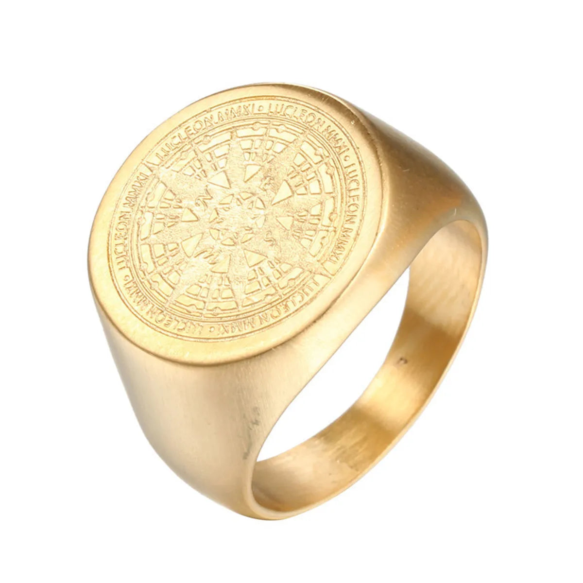 Simple Style Solid Color 304 Stainless Steel None 18K Gold Plated Unisex Rings