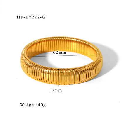 Simple Style Solid Color 304 Stainless Steel Wholesale Bangle