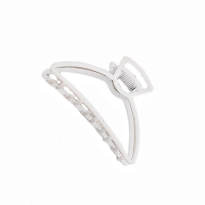 Women'S Simple Style Solid Color Alloy Plating Hair Claws