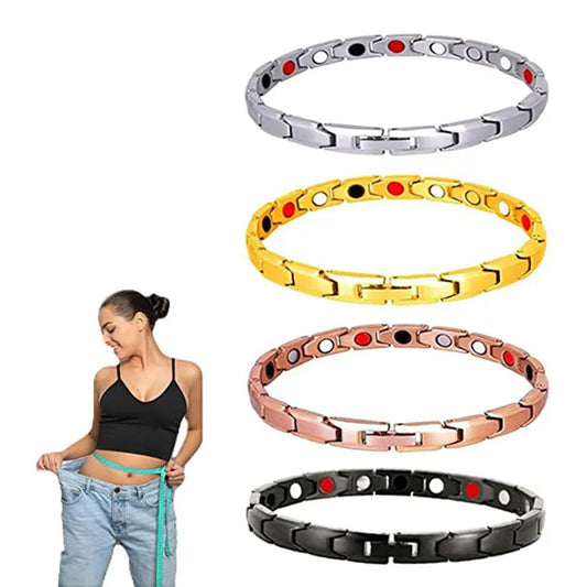 Simple Style Solid Color Alloy Plating Inlay Magnet Unisex Bracelets 1 Piece