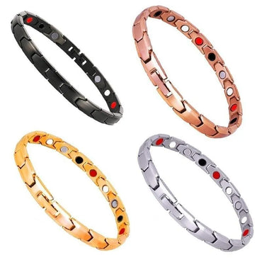 Simple Style Solid Color Alloy Plating Inlay Magnet Unisex Bracelets 1 Piece