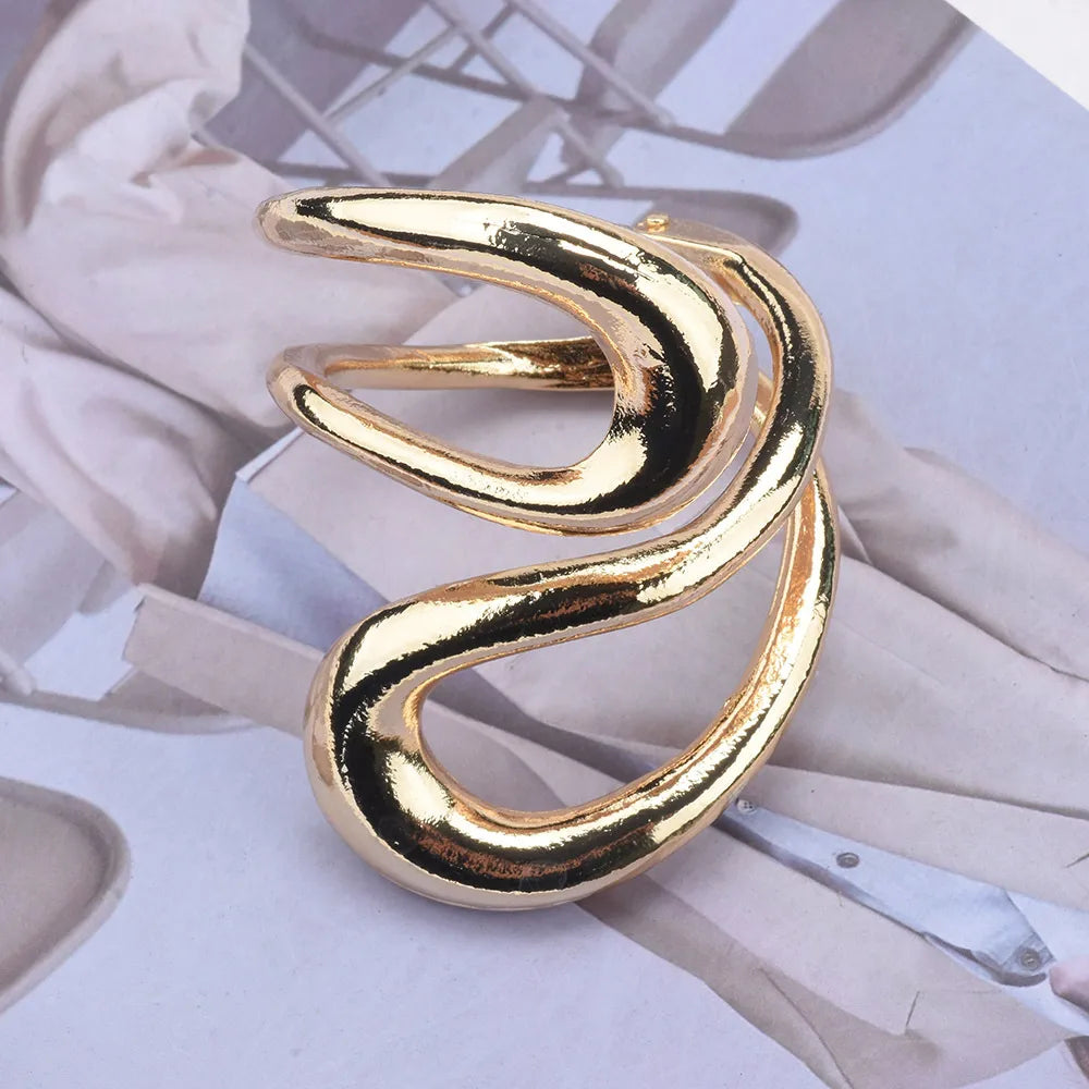 Simple Style Solid Color Alloy Wholesale Bangle