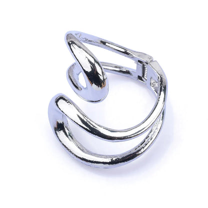 Simple Style Solid Color Alloy Wholesale Bangle