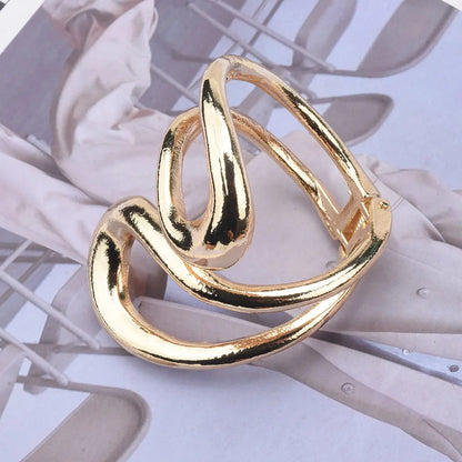 Simple Style Solid Color Alloy Wholesale Bangle