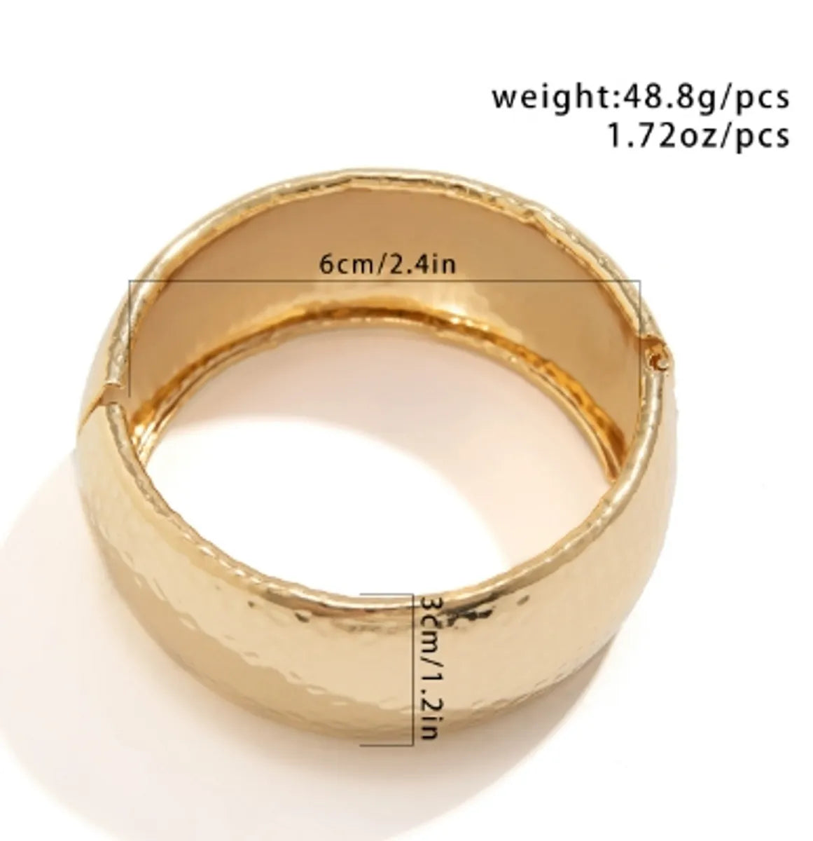 Simple Style Solid Color Alloy Wholesale Bangle