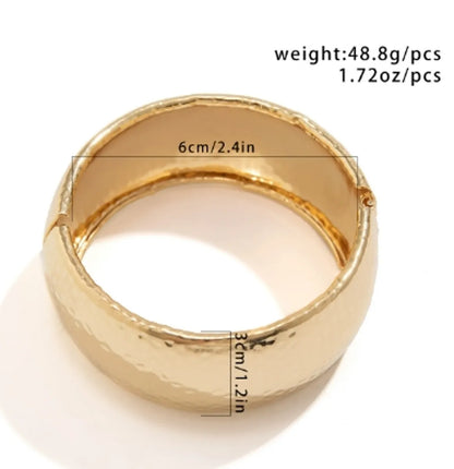 Simple Style Solid Color Alloy Wholesale Bangle