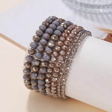 Simple Style Solid Color Artificial Crystal Wholesale Bracelets